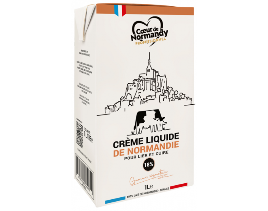 Creme UHT liquide 18%MG 1L